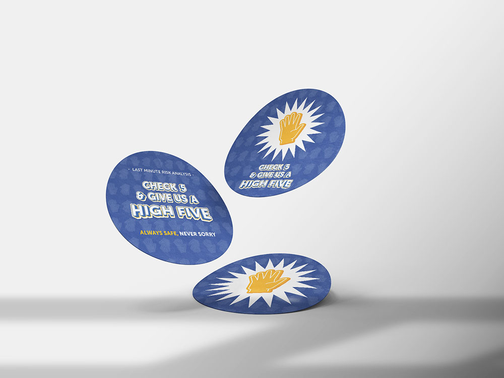 Konings veiligheidscommunicatie stickers